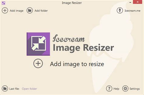 Icecream Image Resizer for Windows